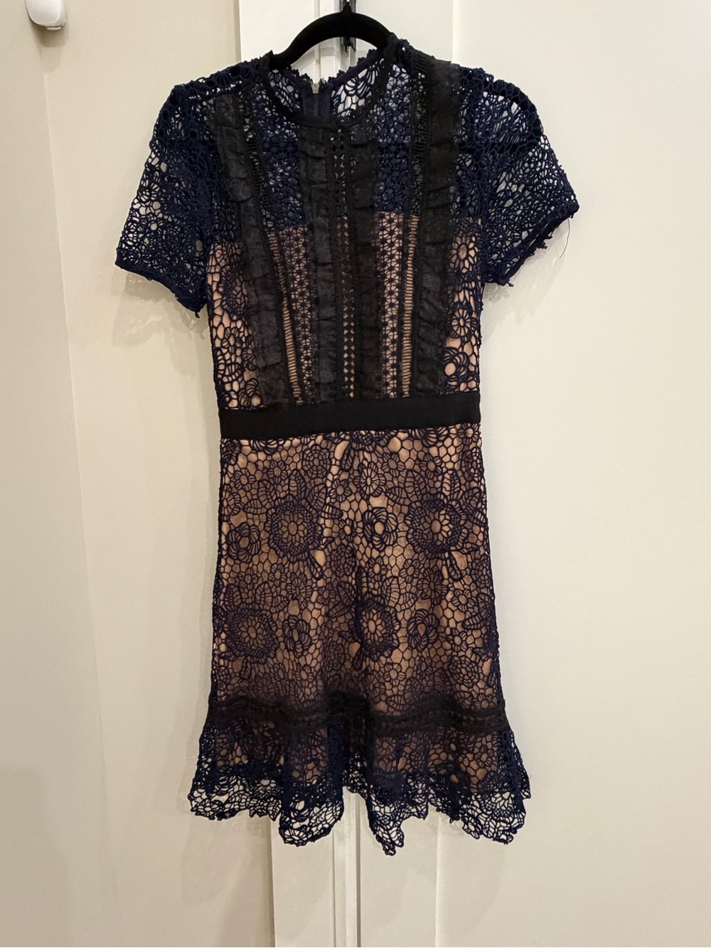 Lace Short Sleeve Dress